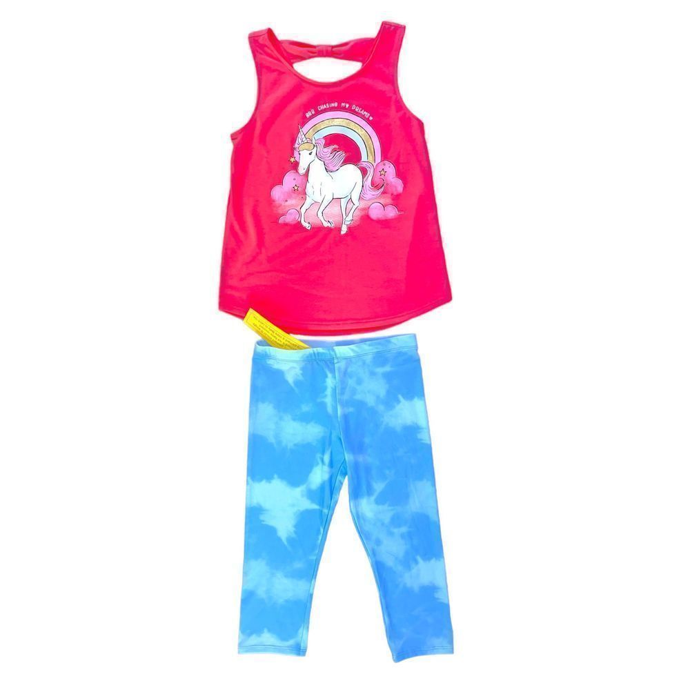 NWT SO unicorn pj sleepwear set tank top and pants size 12